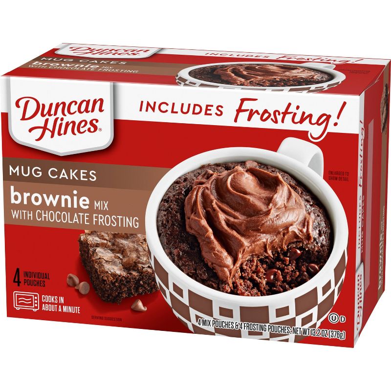 Duncan Hines Brownie Cake Mix with Chocolate Frosting - 14.4oz