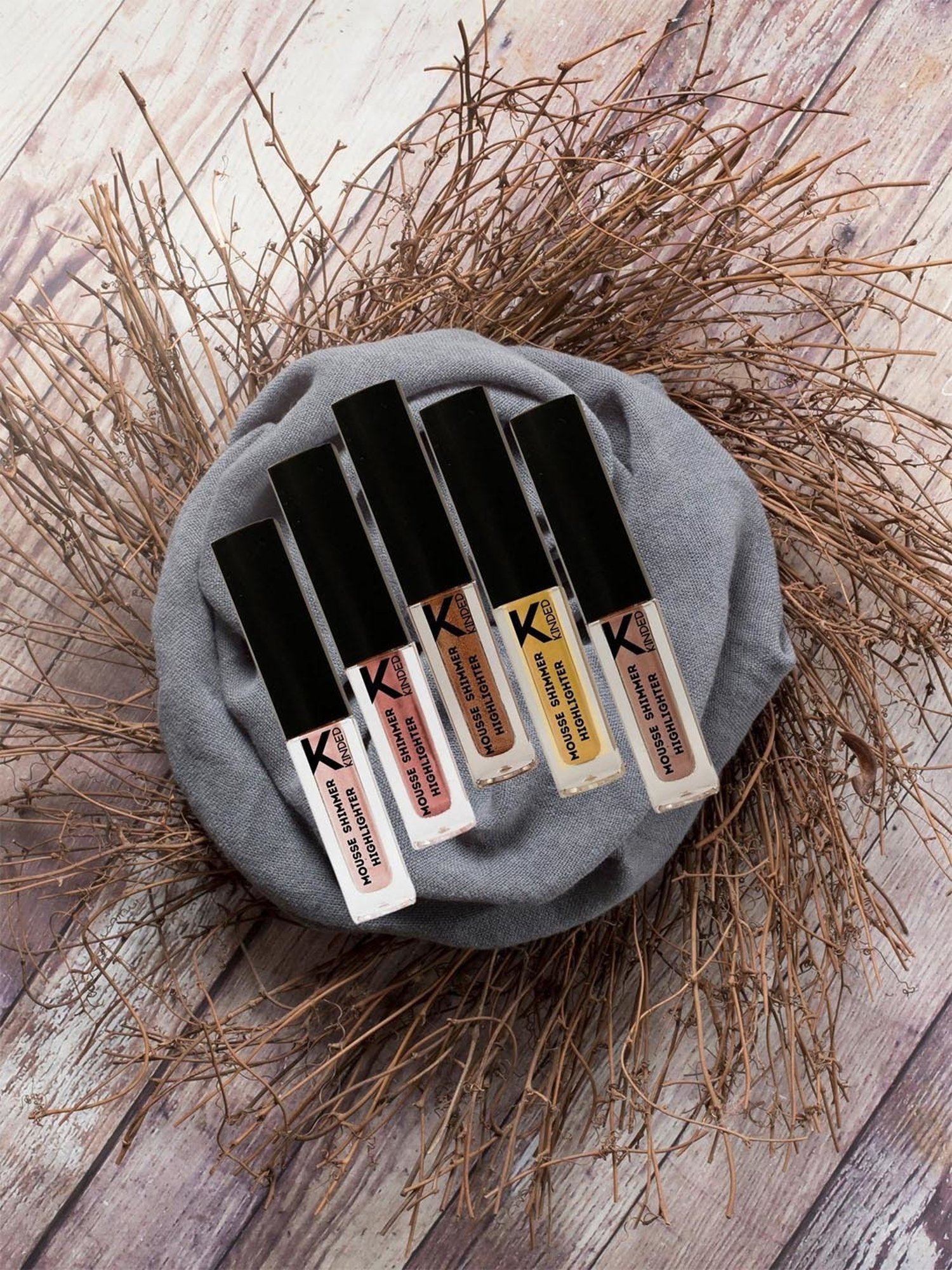 KINDED Mousse Shimmer Highlighter - Pack of 5