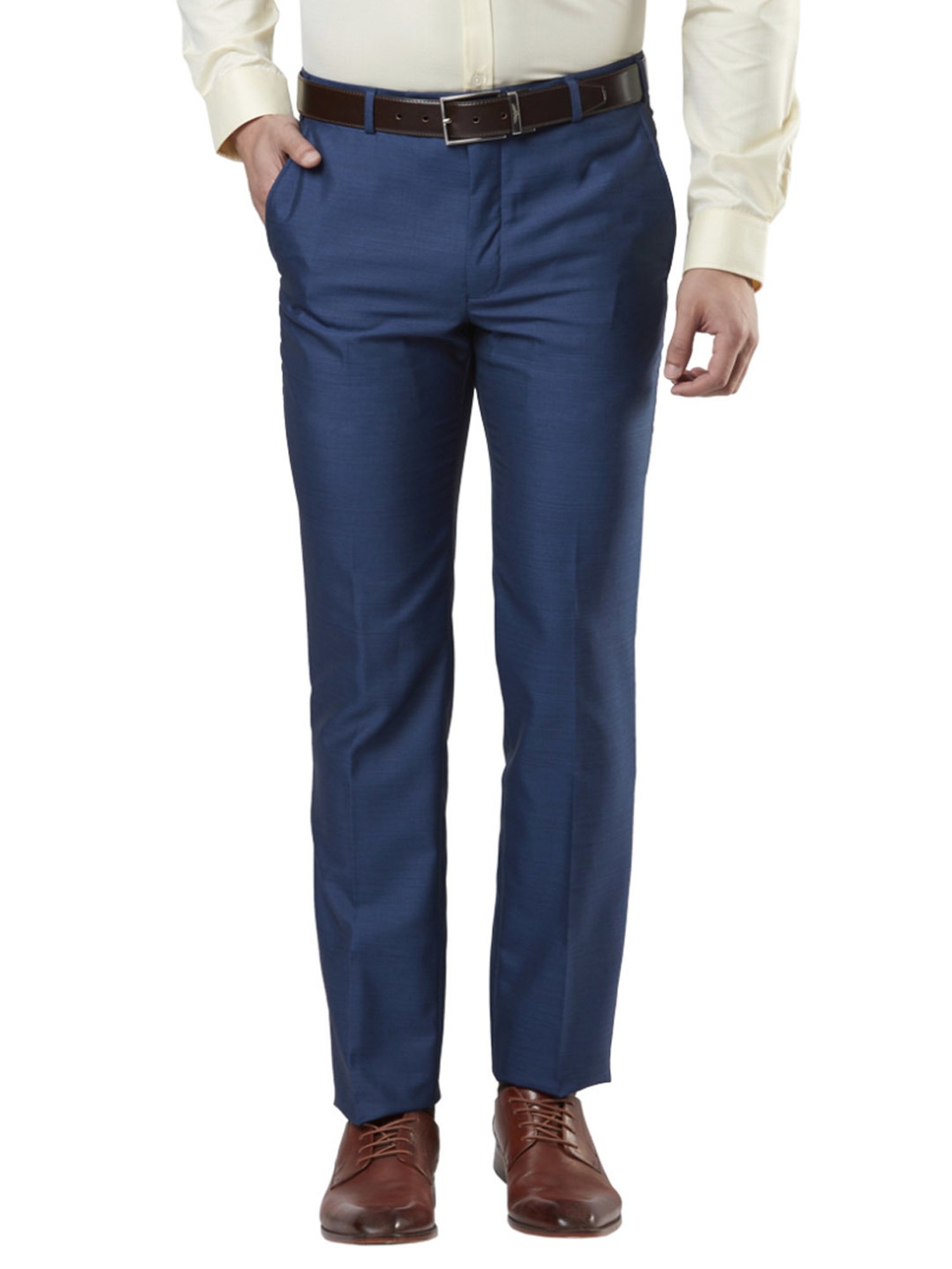 Next Look Blue Super Slim Fit Trousers