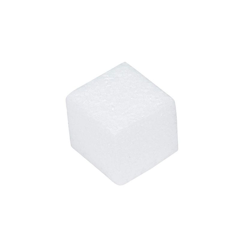 Genie Crafts 15-Pack White Foam Cubes, Square Blocks for Arts and Crafts Supplies (2 x 2 x 2 in)