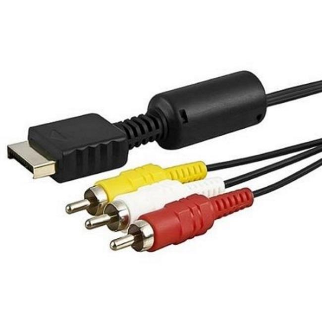 Composite AV Cable for Sony PlayStation, PlayStation 2, and PlayStation 3 by Mars Devices