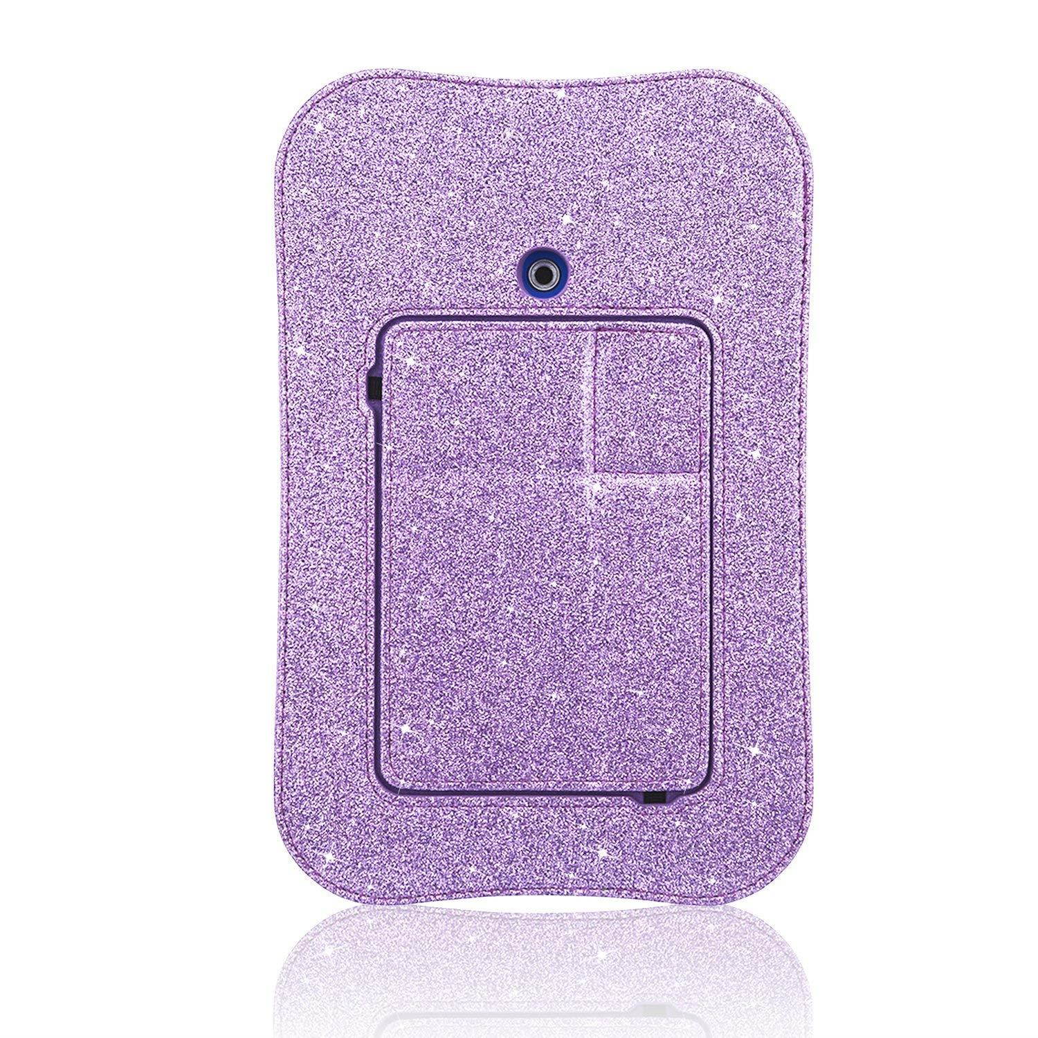 LeapPad Ultimate Case, ACdream Leather Tablet Case for LeapPad ACdream Kids Learning Tablet(2017 release), (Purple Star of Paris)