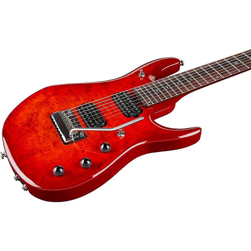 Ernie Ball Music Man John Petrucci 7 JP7 Quilt Maple Top Rosewood Fingerboard Electric Guitar Dragon's Blood