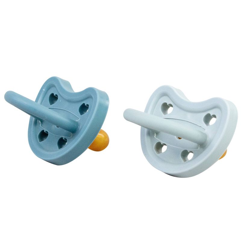 Bebe au Lait Natural 2pk Rubber Pacifier - Blue - 0-3 Months