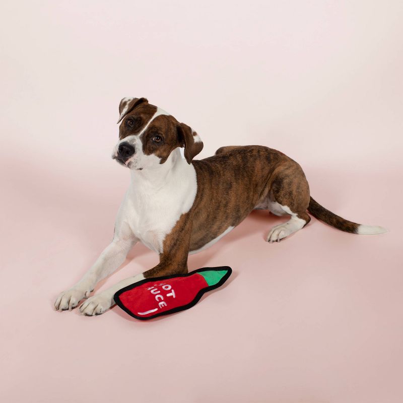 PetShop by Fringe Studio Hot Sauce Durable Plush Dog Toy