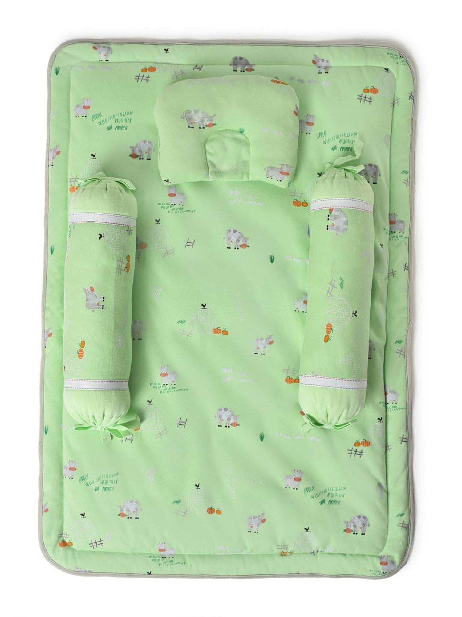 MiArcus Farm Freiends Green Cotton Mattress - Set of 4