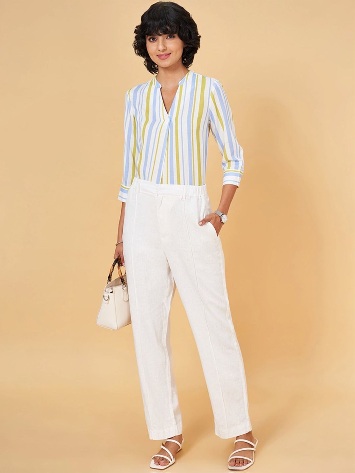 Annabelle by Pantaloons Multicolored Striped Top