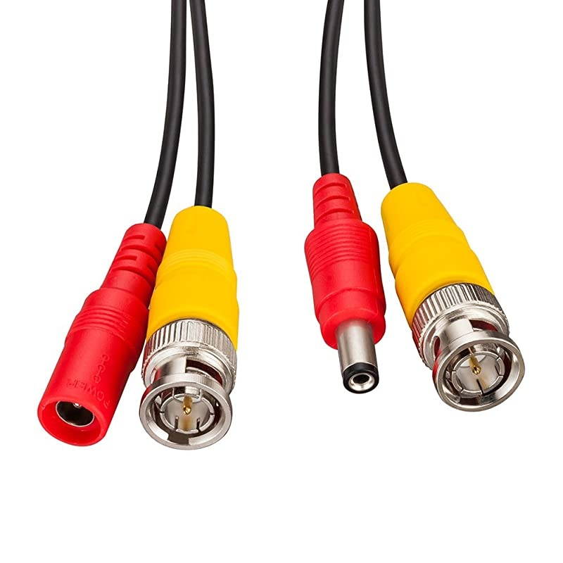 BNC Security Camera Cable 100 ft,  Pre-Made All-in-One Security Camera BNC Video Power Extension Wire Cord Compatible All HD CCTV DVR Surveillance System