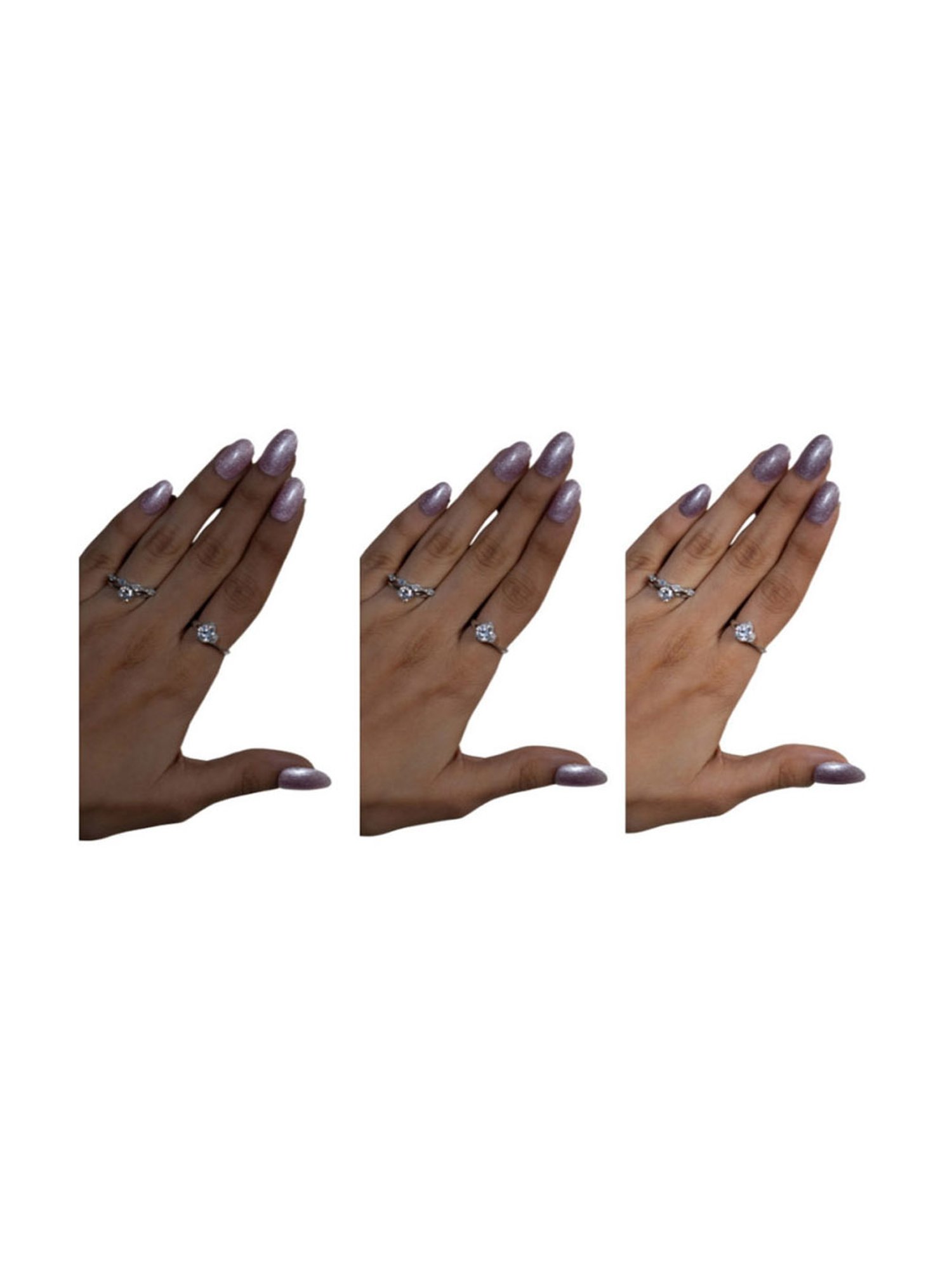 SOEZI Pink Eye Reusable Press On Nails - Application Kit