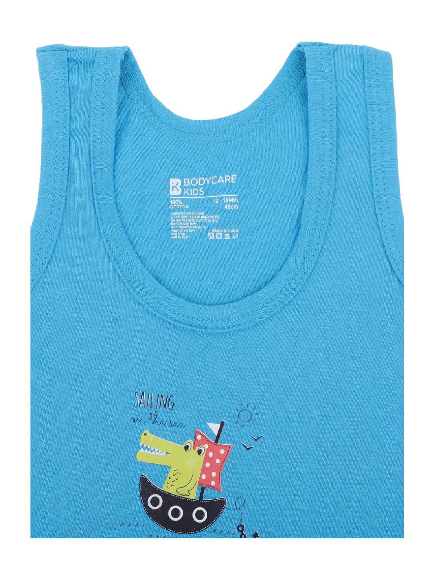 Bodycare Kids Assorted Printed Vest (Pack Of 6)