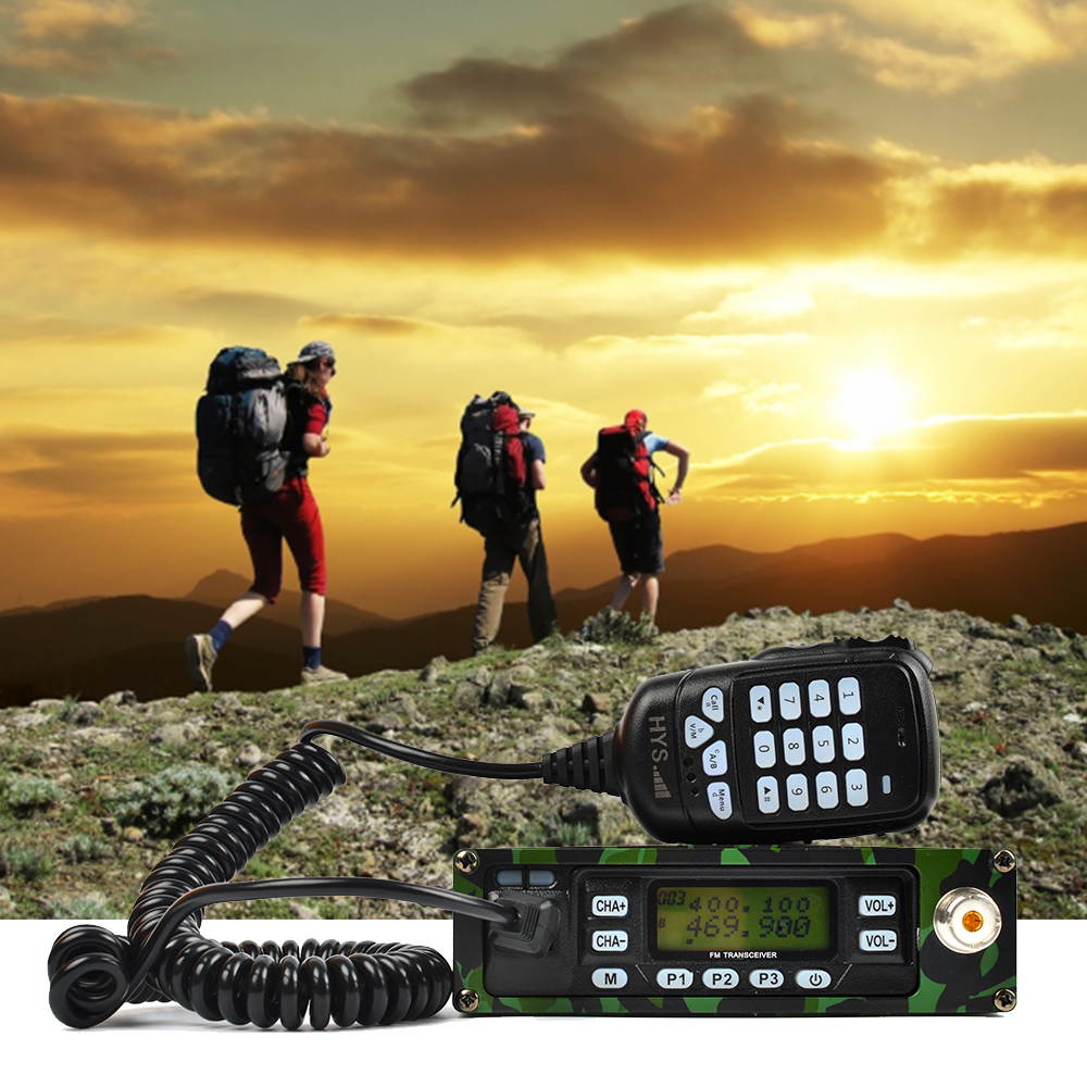 HYS TC-B25W 25W Dual Band VHF/UHF 136-174/400-470MHz Backpackable Two Way Radio Mobile Transceiver Amateur Ham Radio with 12000mAh Battery