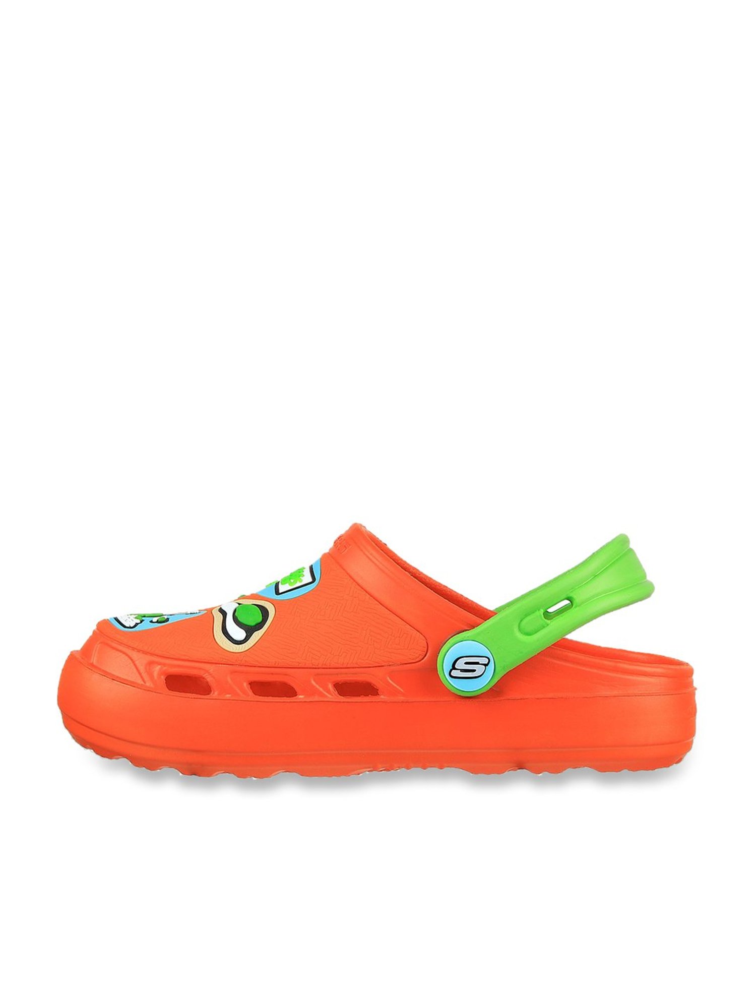 Skechers Boys SWIFTERS II-THAT SAM-I-AM! Orange Lime Lifestyle Slip On Shoe