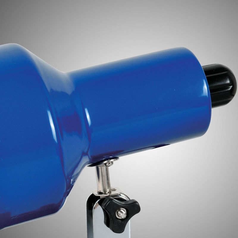 Clip-On II 1 Light Desk Lamp with Blue Shade - Lite Source