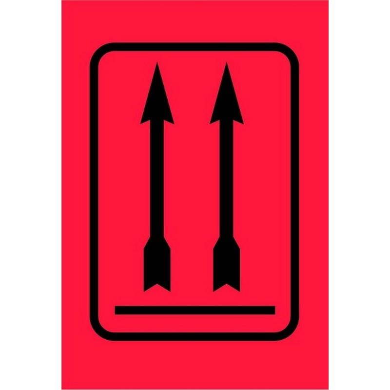 4" x 6" 2 Arrows Up Labels (500 per Roll)