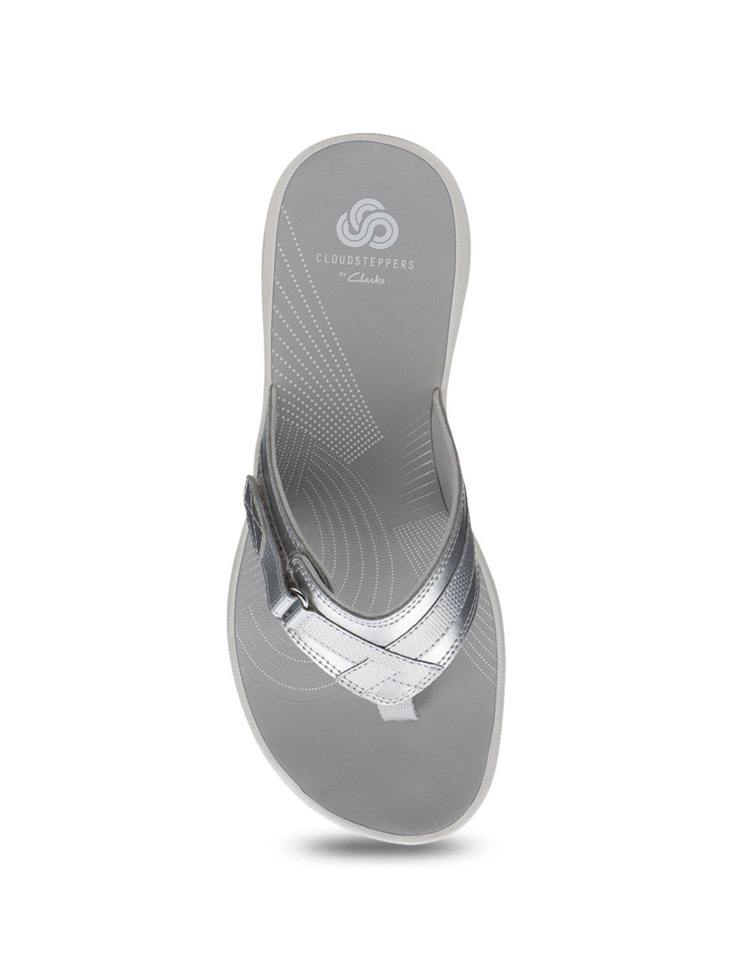 Clarks Women's Silver Thong Sandals