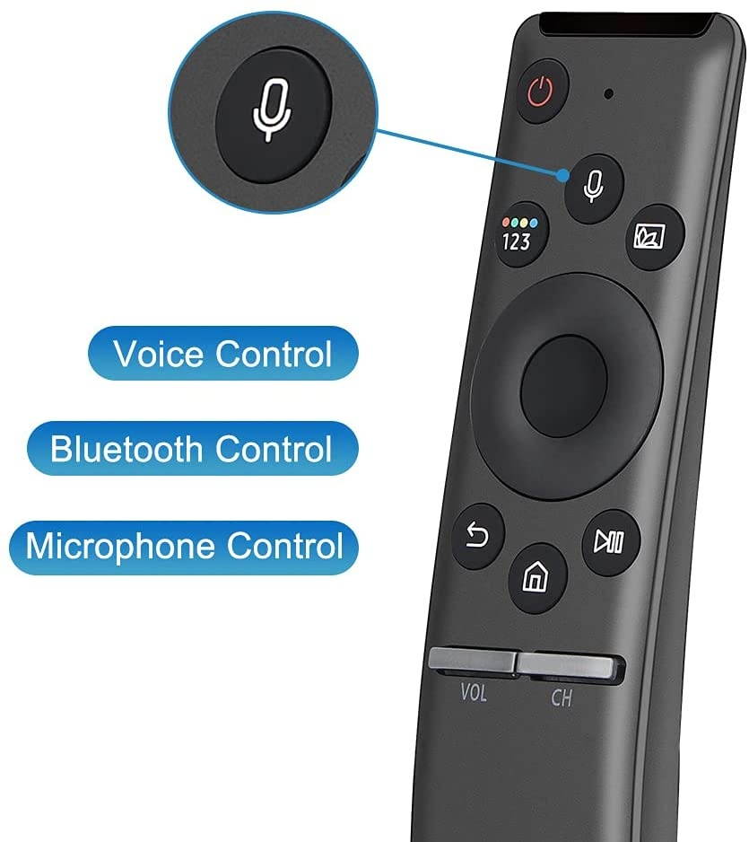 Gvirtue BN59-01298G Universal Replaced Mic Voice Bluetooth Remote Controller for Samsung Smart QLED Curved TV and Samsung 6 7 8 Series LED LCD