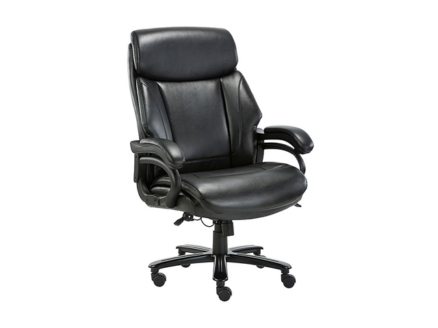 STARSPACE High Back Big & Tall 400lb Bonded Leather Office Chair Large Executive Desk Computer Swivel Chair - Adjustable Tilt Angle, Thick Padding and Ergonomic Design for Lumbar Support