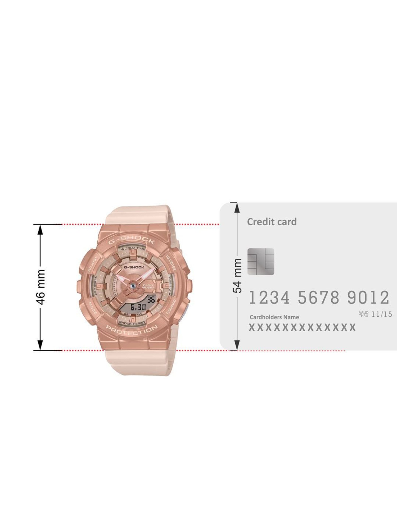 Casio GM-S110PG-4ADR G-Shock Analog Digital Watch for Women