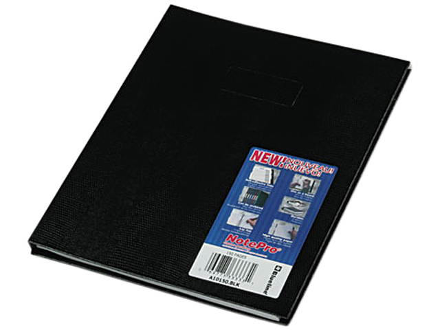 Blueline A10150BLK Note Pro Business Notebook, College Rule, Letter, White, 150 Sheets/Pad
