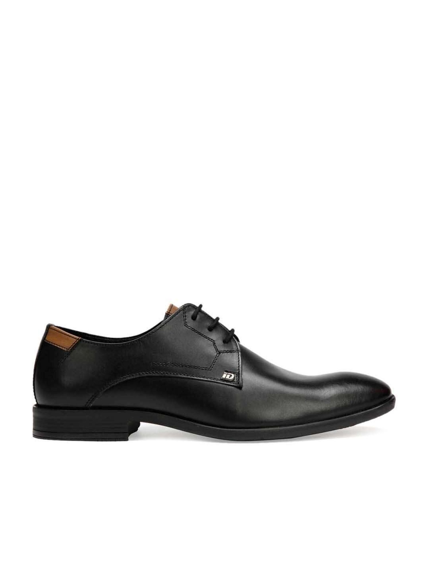 ID Men's Black Derby Shoes