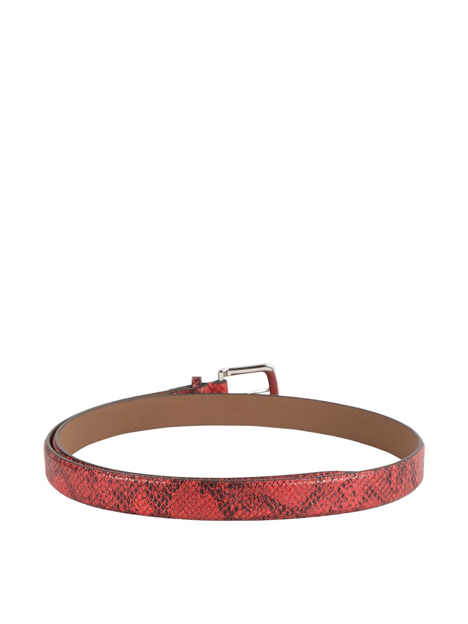 Alvaro Castagnino Red Narrow Belt for Women