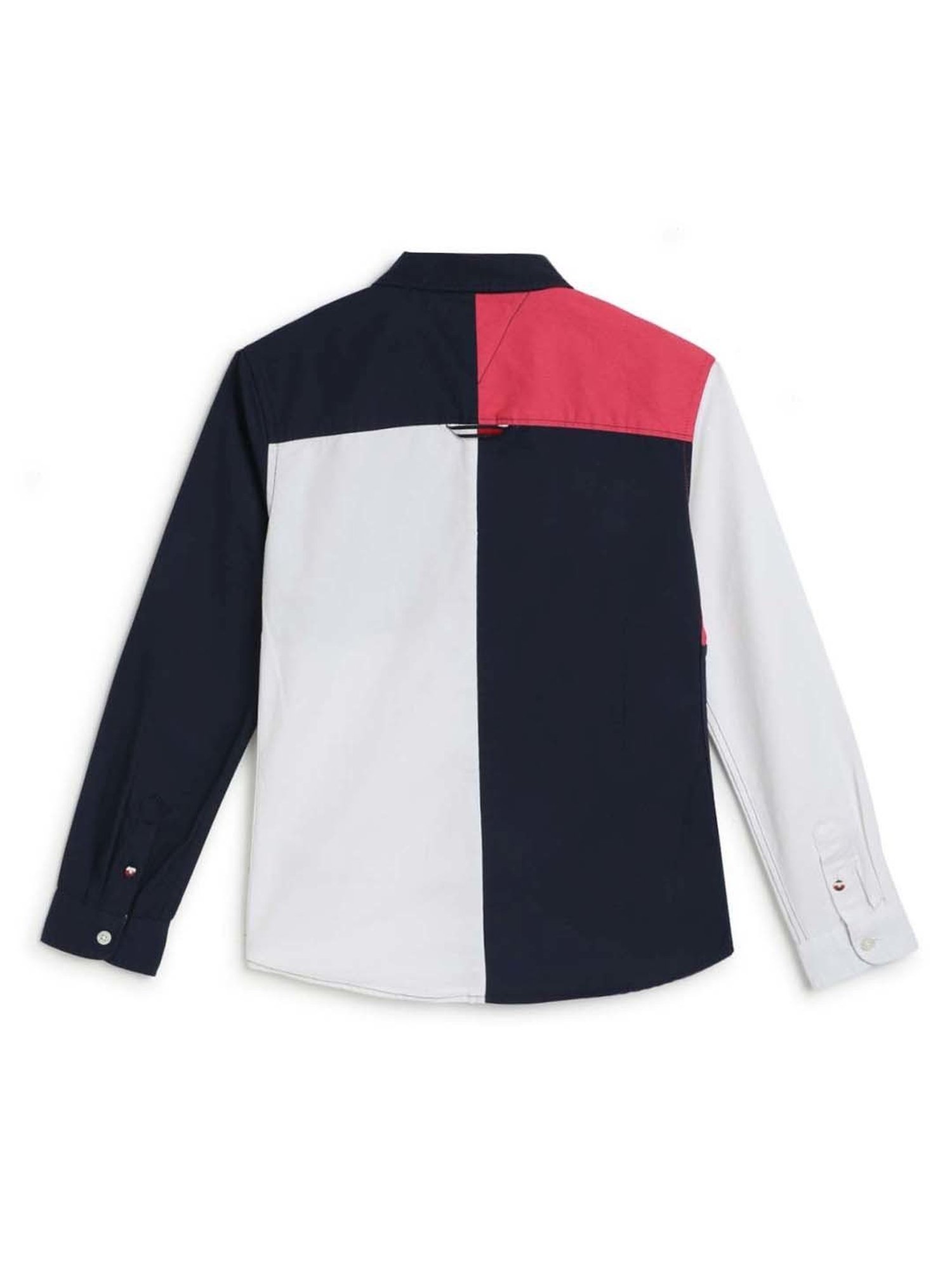 Tommy Hilfiger Kids Multicolor Color Block Regular Fit Shirt