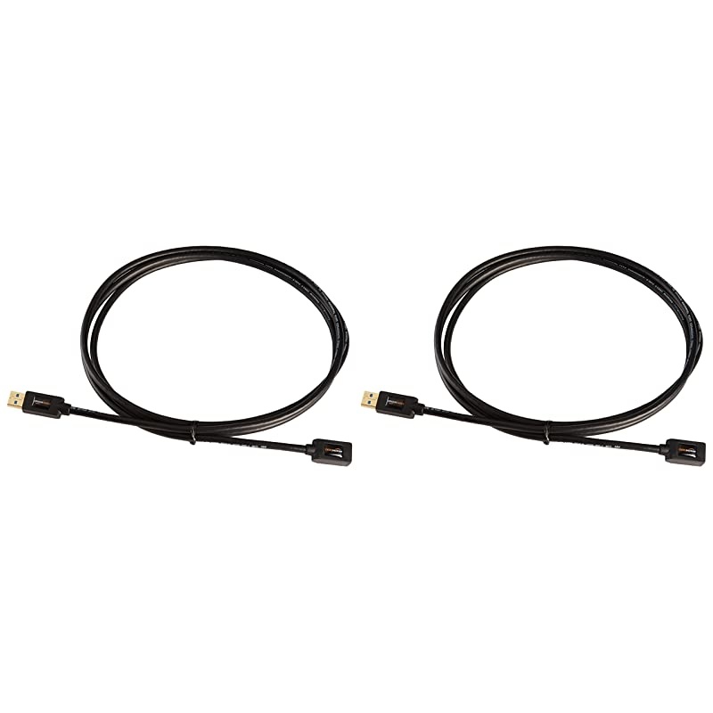 USB 30 Extension Cable AMale to AFemale Extender Cord 6 Feet 2 Pack