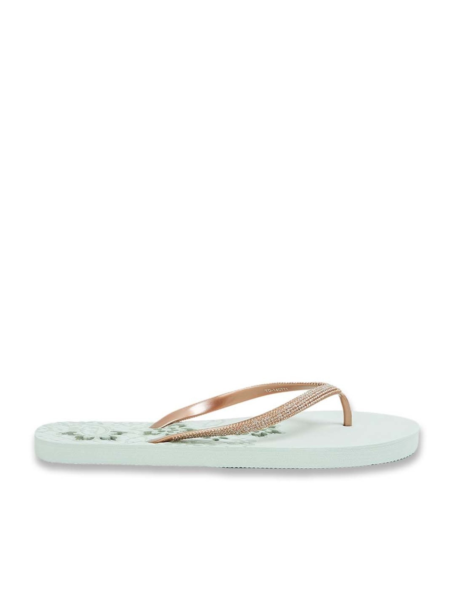 Floatz by Bata Women's  White Flip Flops