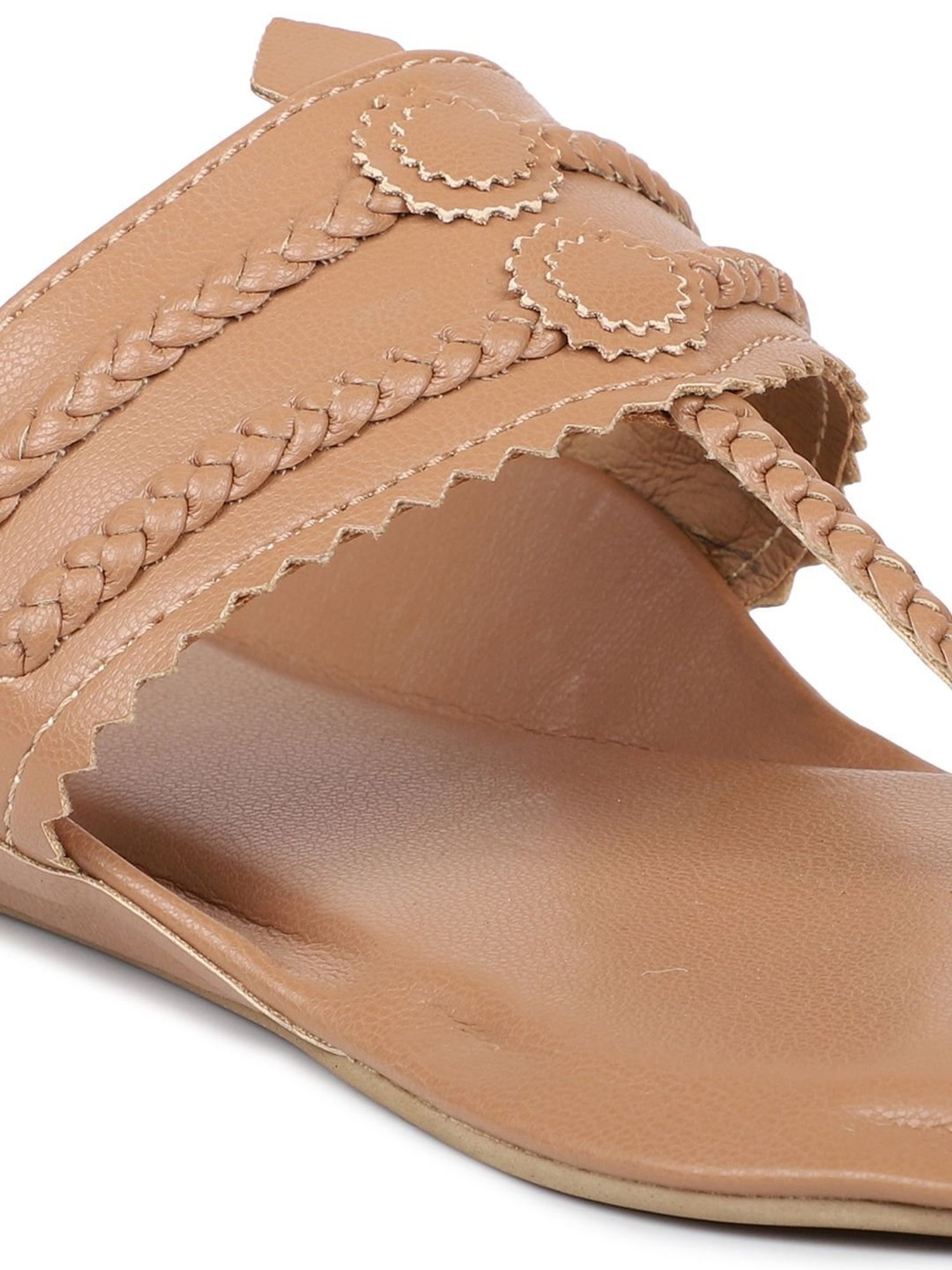 Inc.5 Women's Dark Beige Toe Ring Sandals