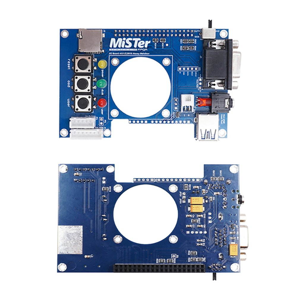 Manual Welding Mister USB Hub V2.1 Board For Mister FPGA 7 USB Ports IO Board For Terasic DE10-Nano Accessories,Mister-FPGA IO Board Set