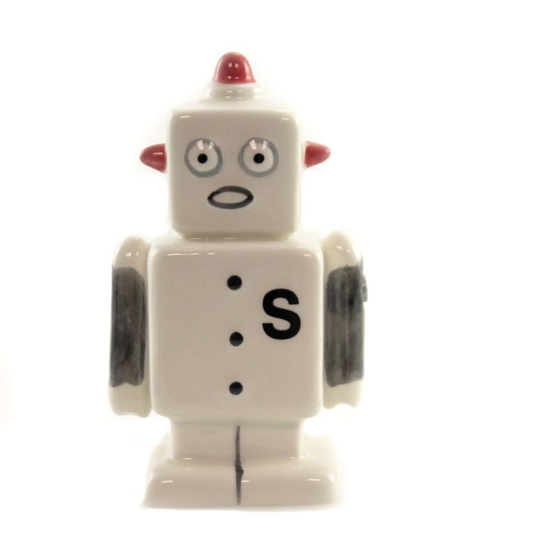 Tabletop 3.75" Robots Machine Human Form Pacific Trading  -  Salt And Pepper Shaker Sets