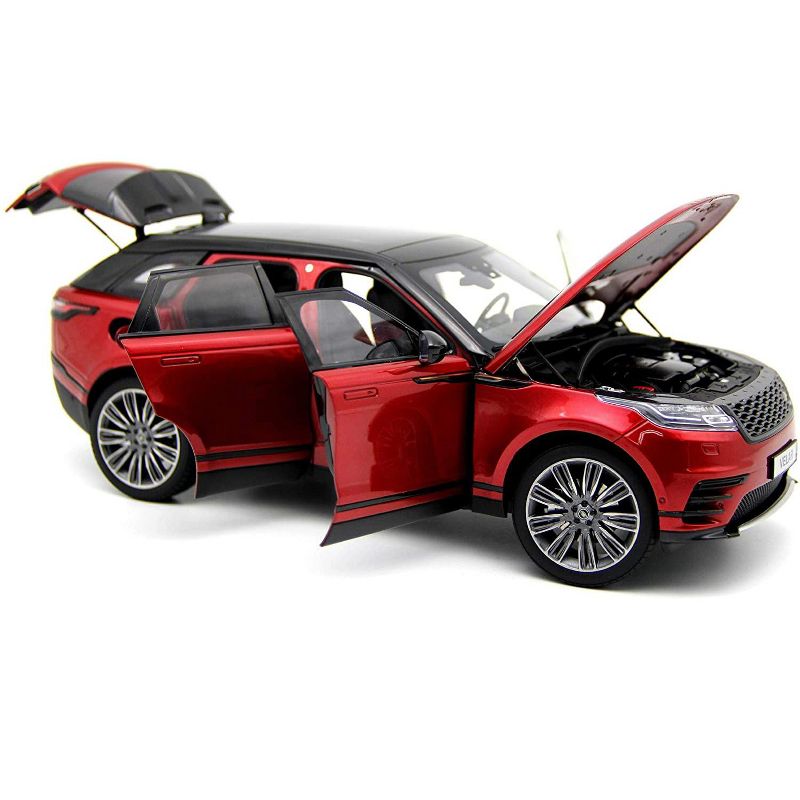 Land Rover Range Rover Velar First Edition Red with Black Top 1/18 Diecast Model Car by LCD Models