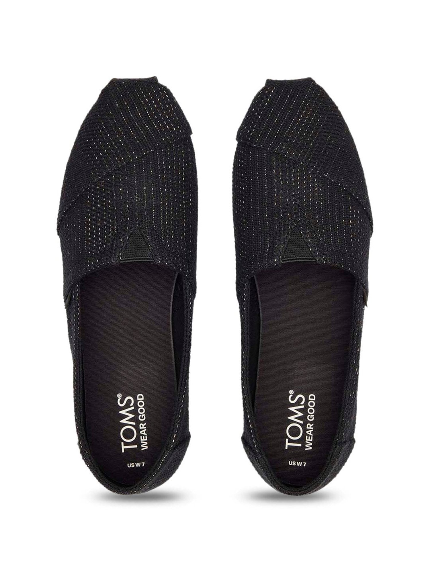 TOMS Women's Black Espadrille Shoes