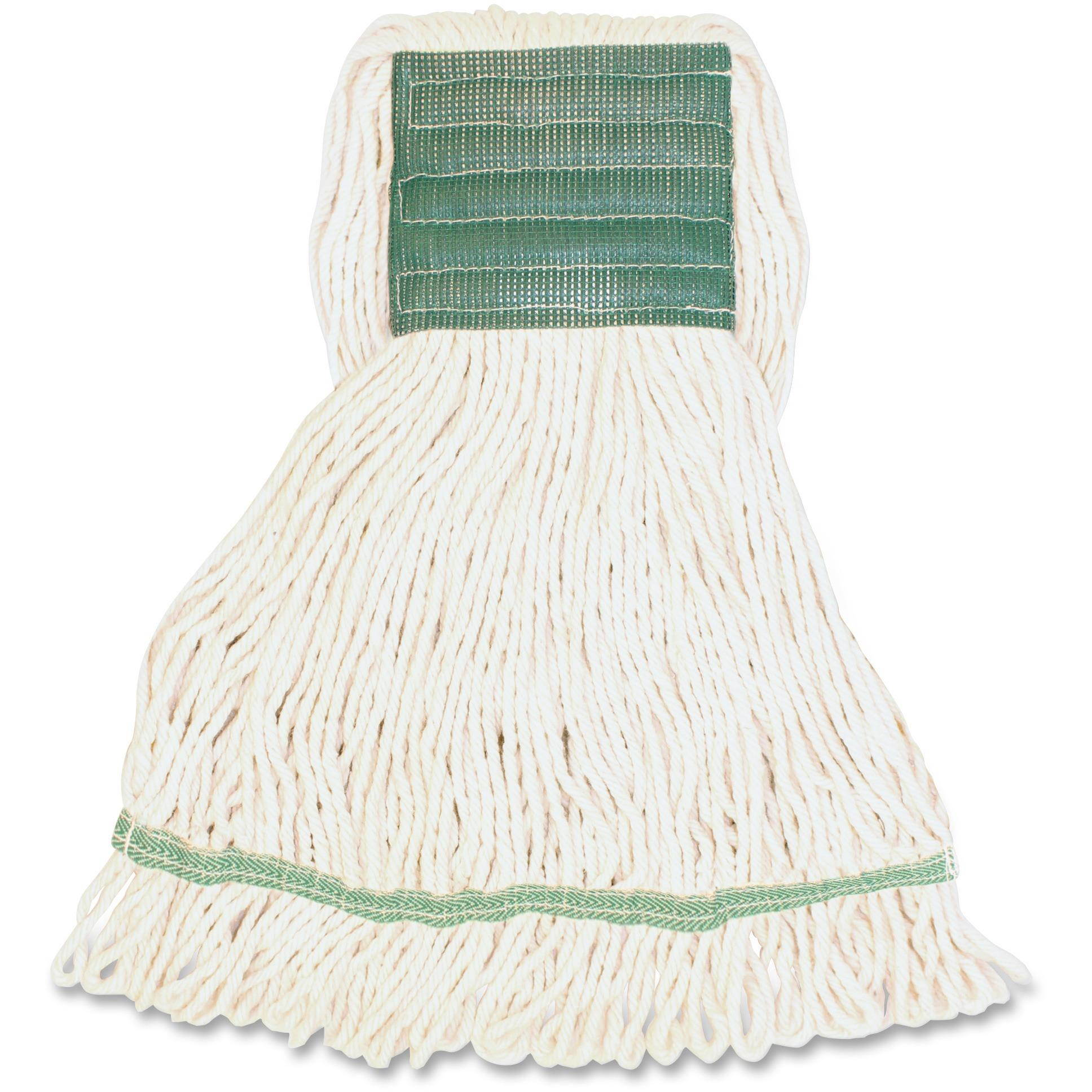 Genuine Joe Synthetic Blend Wide Band Lopped Mop 16oz. 12/CT White MWH5BCT
