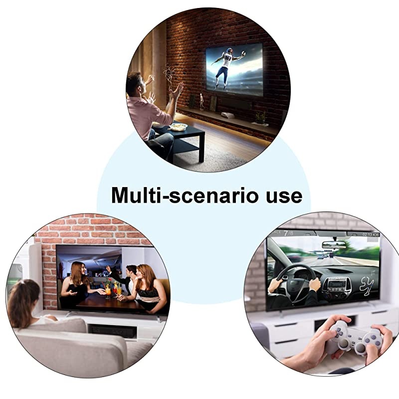 Component to HDMI Converter Adapter  YPbPr5RCARGB to HDMI Converter with RL Audio Supports 1080P Video Audio Converter Adapter for Old DVD Player PSP Xbox 360 Carbon Black