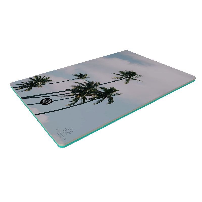 Floatation iQ Mini Floating Oasis 6 x 4 Foot Foam Island Water Swimming Pool Lake Lounger Play Pad Mat for Up to 2 Riders, Palm Sky