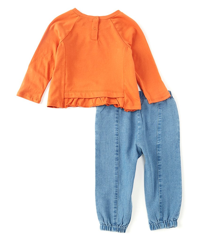 Habitual Baby Girls 12-24 Months Ruffle-Hem Tunic & Parachute Pant Set