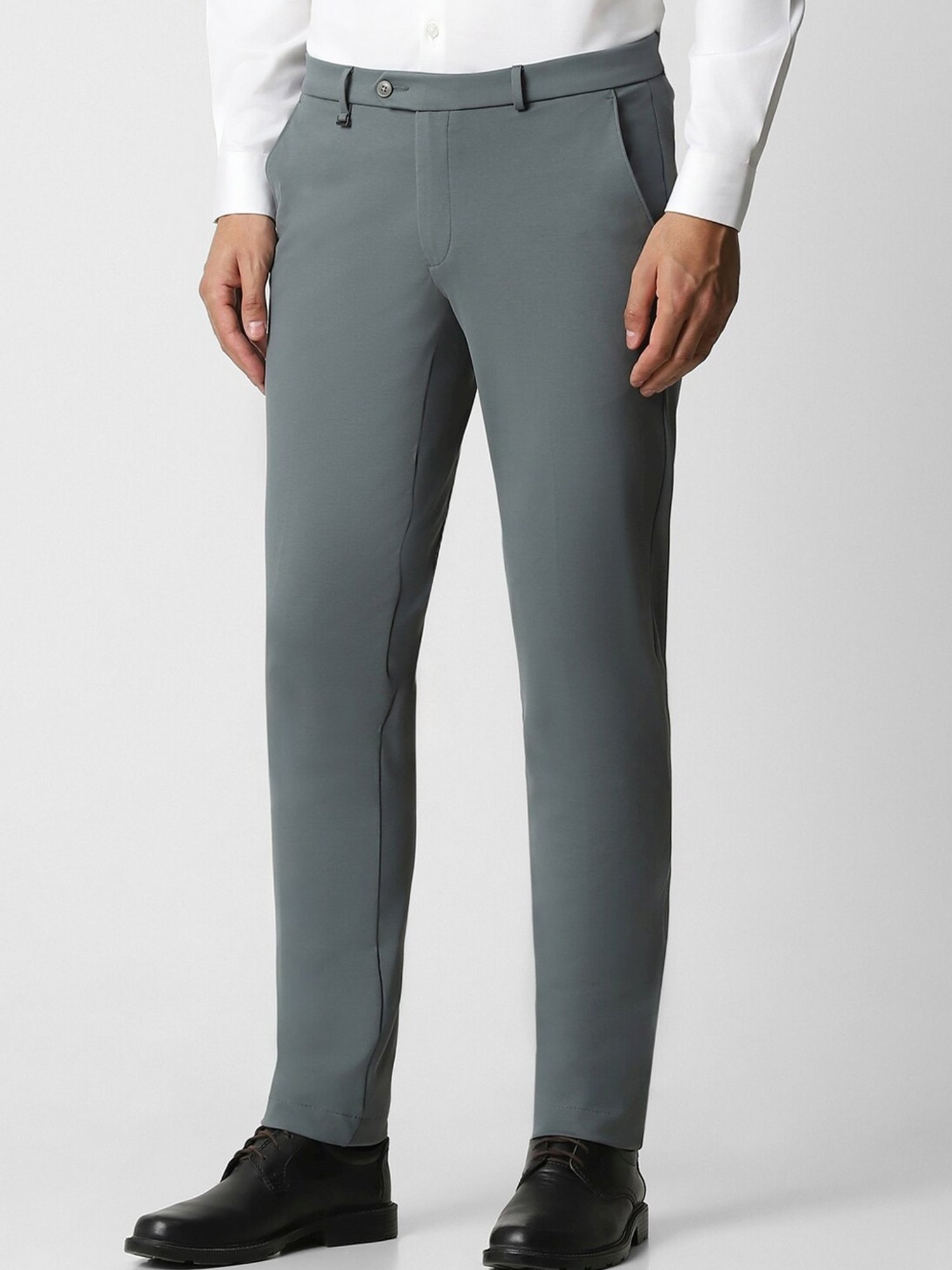 Van Heusen Green Slim Fit Trousers