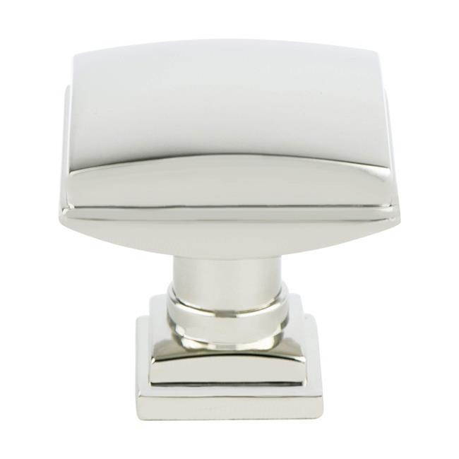 Berenson 1274-1014-P 1.25 in. dia. Tailored Traditional Knob with Polished Nickel