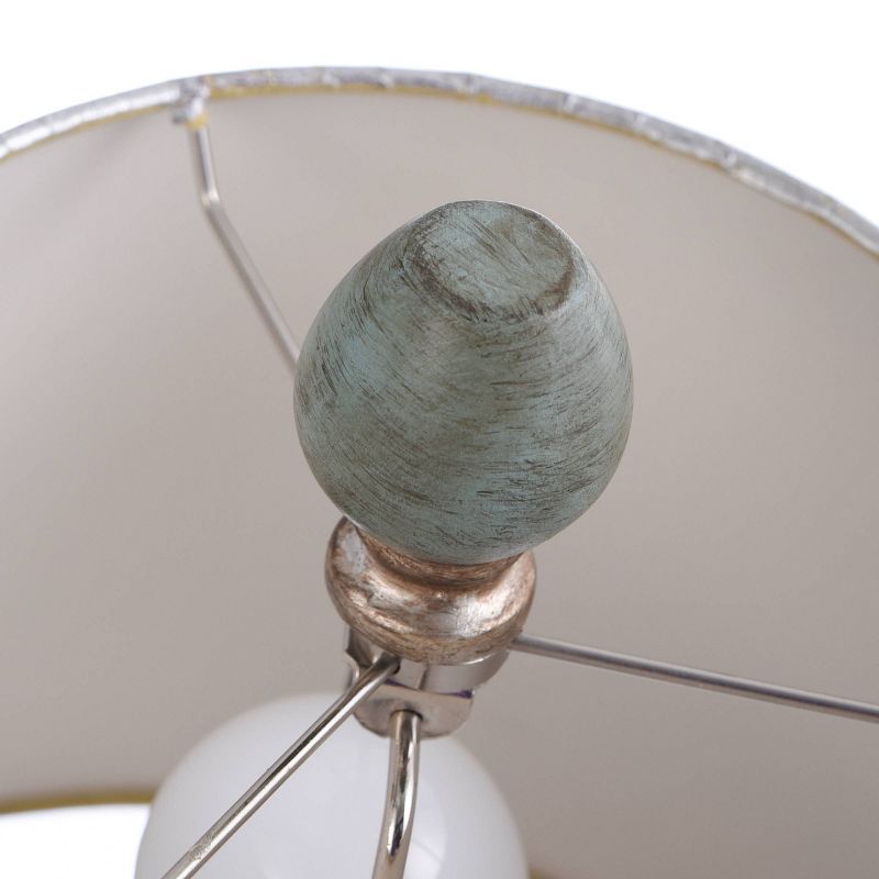 Chelsea Blue Accent Table Lamp with Fabric Shade  - StyleCraft