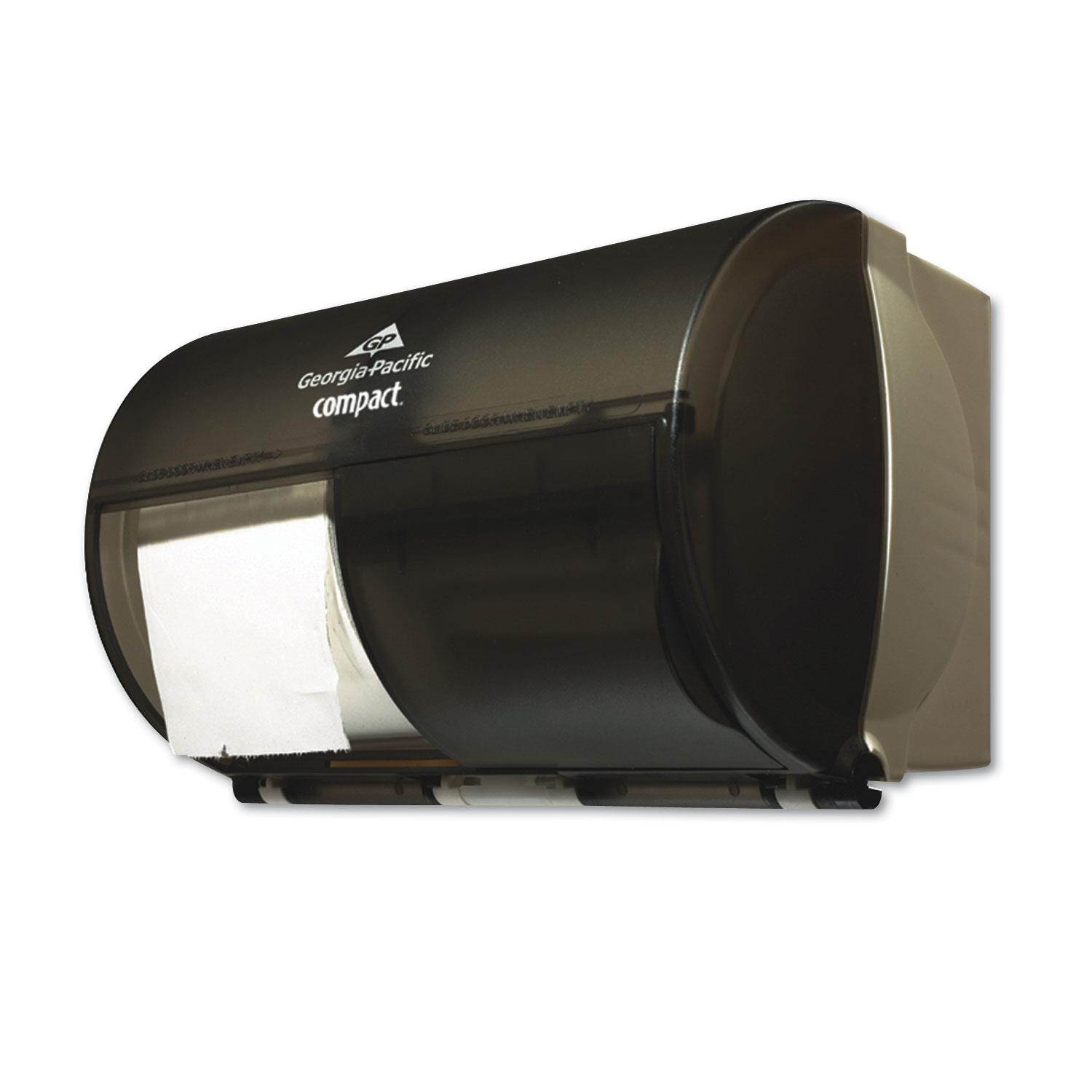 GEORGIA PACIFIC Compact Horizontal 2-Roll Tissue Dispenser Stnlss Steel 10 1/8 x