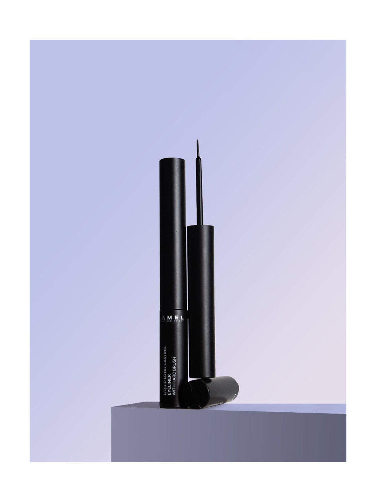 Lamel Professional Liquid Long-Lasting Eyeliner with Hard Brush 01 Black - 3.5 gm