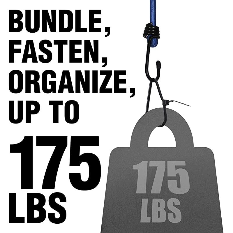 Plenum Rated HVAC Cable Ties 24-in 175 Lb Heavy Duty Self Locking UV Resistant Black Zip Ties, 50 Pack, UL Listed, Contractor Quality and Strength
