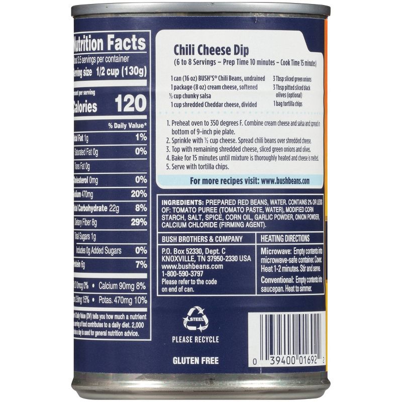 Bush's Mild Red Chili Beans - 16oz