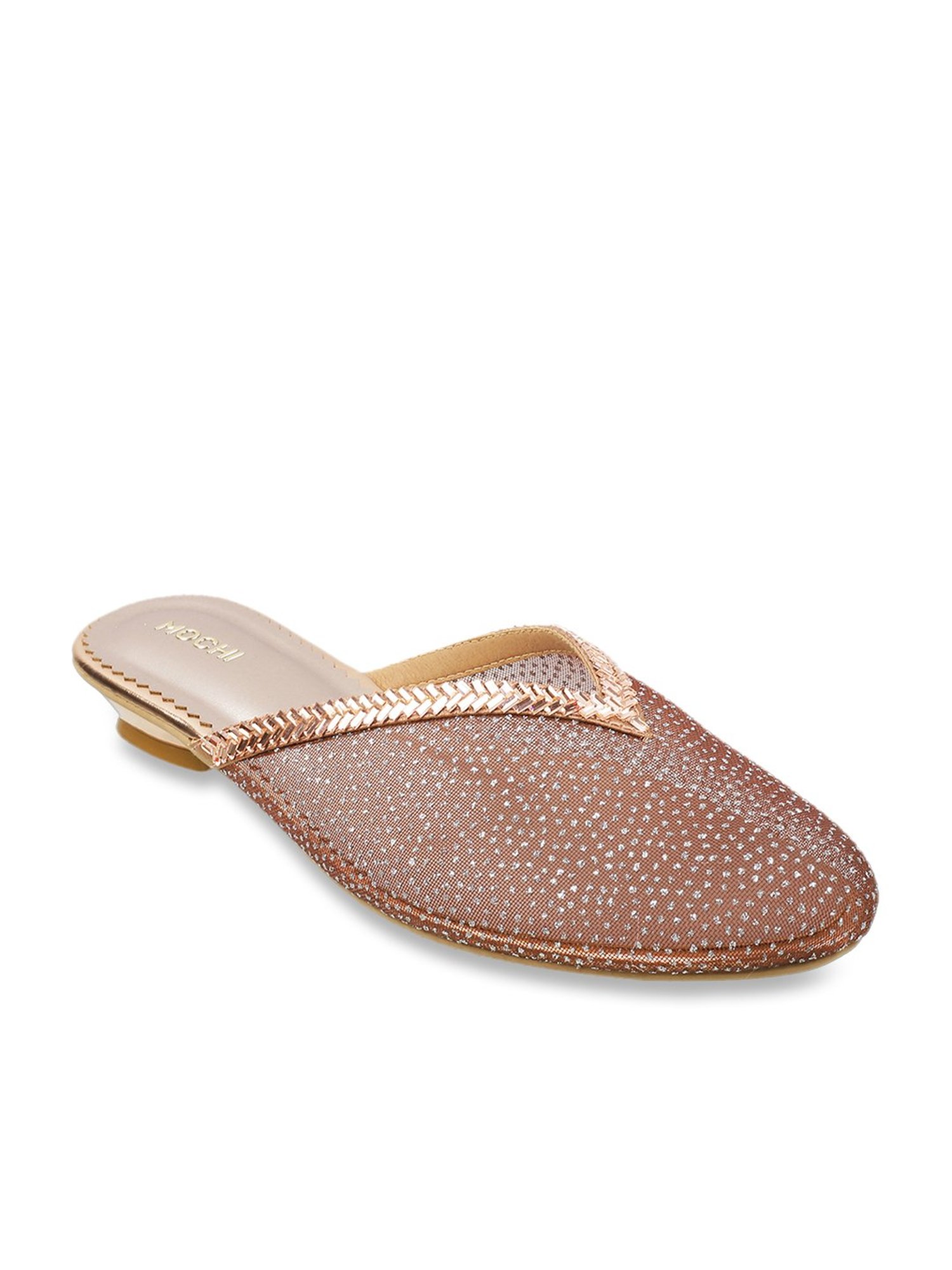Mochi Women's Rose Gold Mule Shoes