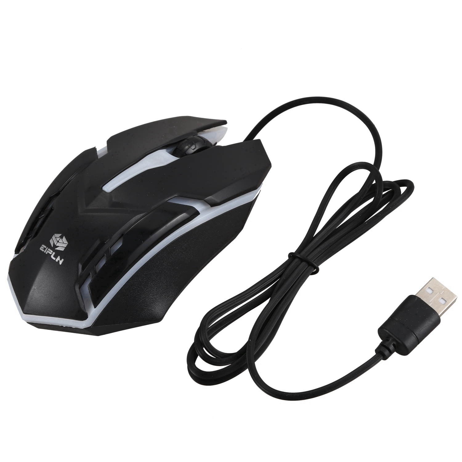 Shipadoo D620 Gaming Keyboard and Mouse Set, Colorful Crack Backlit USB Computer Gaming Wired Keyboard and Mouse Set