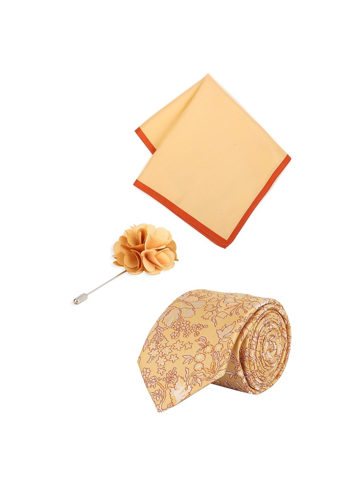 CHOKORE Red and Yellow Checks Tie