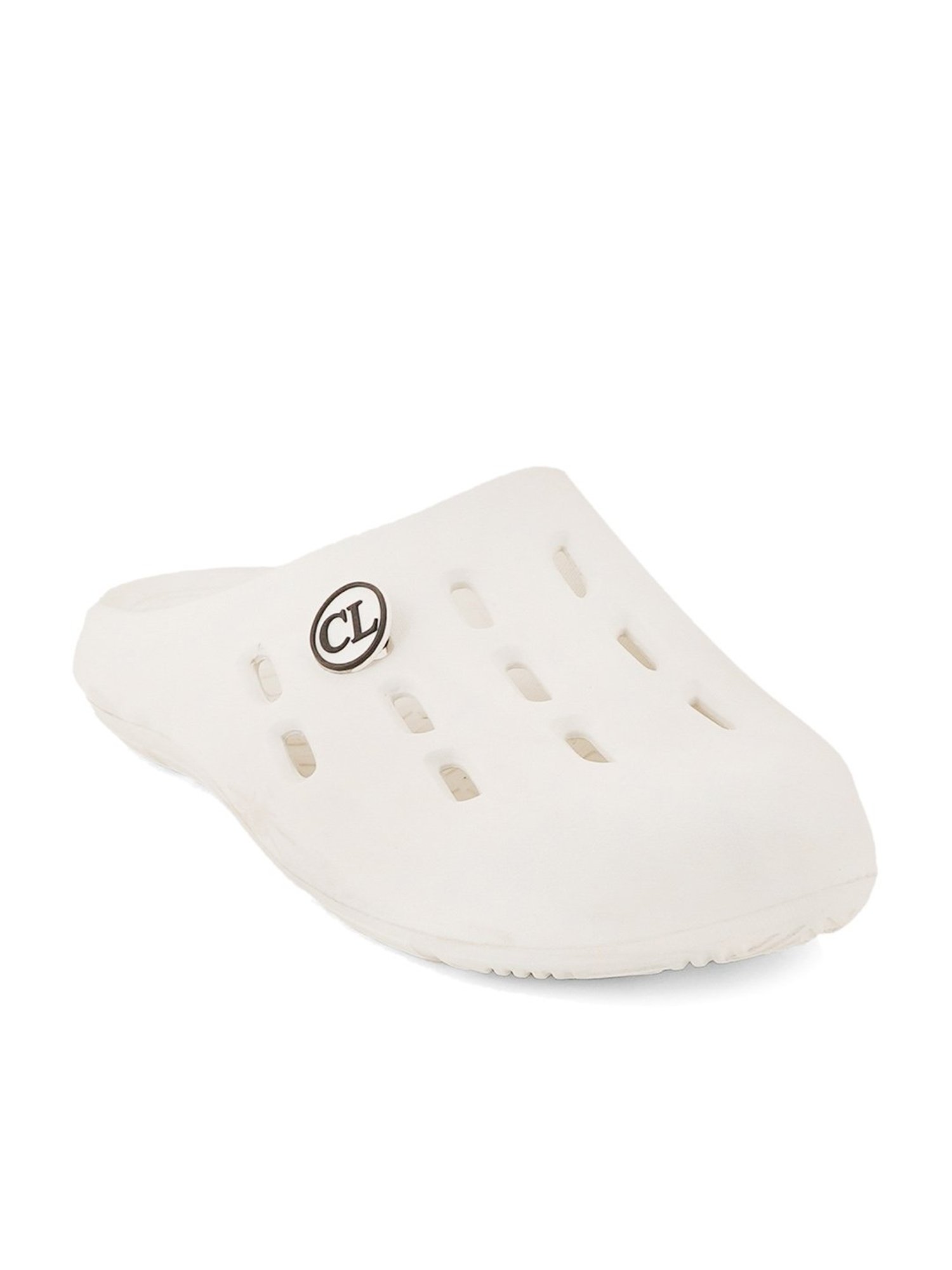 Carlton London Men's White Mule Shoes