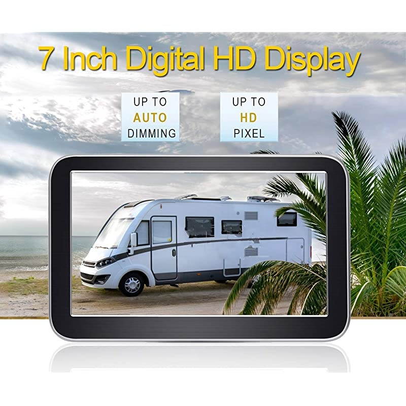 Digital Wireless Backup Camera AMW70 with Stable Signal HD 1080P 7 Monitor and Rear View Camera Kit for CarsPickupsTrucksCampers