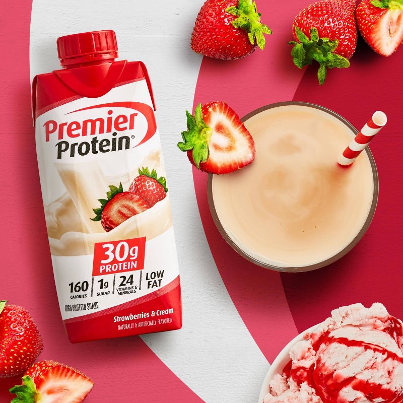Premier Protein Strawberry Shake - 11 fl oz/4ct